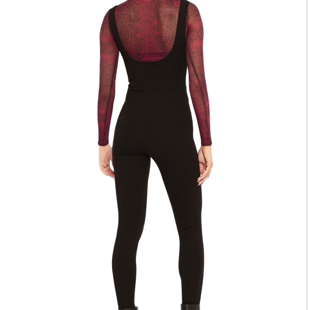 🔴LOWEST! Blackmilk Lace Up Push It Underbust Corset Layering Goth Jumpsuit XL - Picture 4 of 15